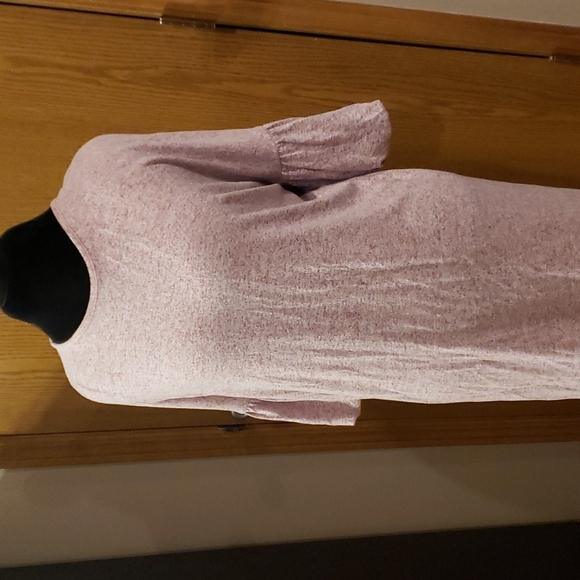 Lane Bryant pink space dye half sleeve comfy dress - Picture 1 of 7